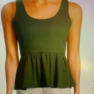 Medium Dark Green tank top new with tags